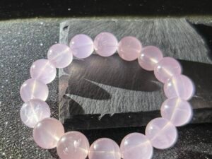 Madagascar Rose Quartz Bracelet – Heart Chakra Stone for Universal Love & Emotional Harmony | High-Vibration Healing Jewelry