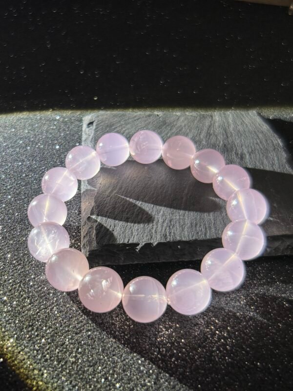 Madagascar Rose Quartz Bracelet – Heart Chakra Stone for Universal Love & Emotional Harmony | High-Vibration Healing Jewelry