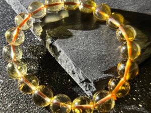 Brazilian Citrine Bracelet – Solar Plexus Chakra Stone for Wealth & Empowerment | High-Vibration Healing Jewelry