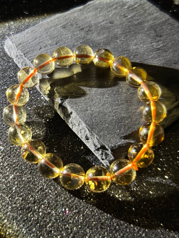 Brazilian Citrine Bracelet – Solar Plexus Chakra Stone for Wealth & Empowerment | High-Vibration Healing Jewelry