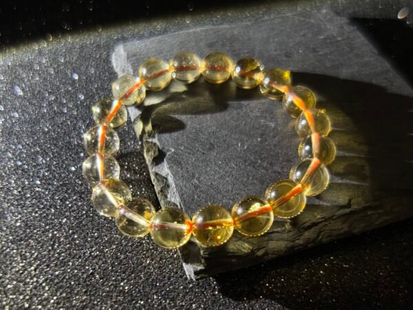 Brazilian Citrine Bracelet – Solar Plexus Chakra Stone for Wealth & Empowerment | High-Vibration Healing Jewelry - Image 3